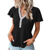 Women's Soft Waffle Texture T-Shirt