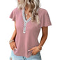 Women's black waffle texture T-shirt from Stylish 3Sixty5, soft and comfortable women's tops with a relaxed fit.