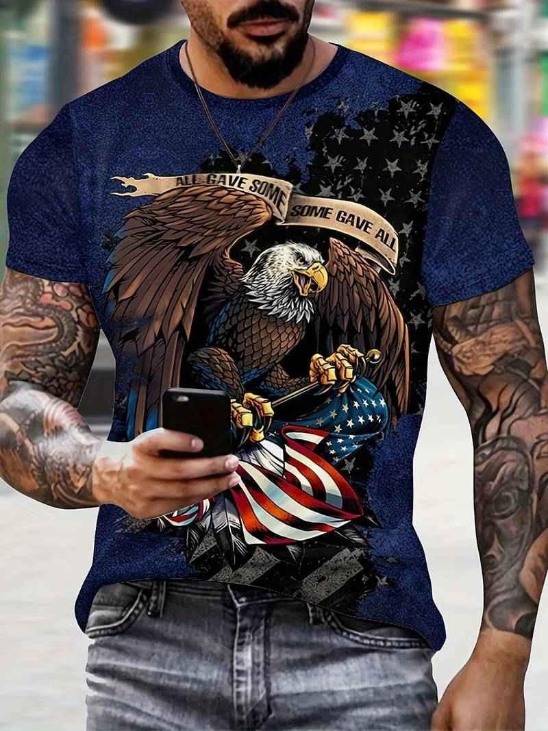 Stylish 3Sixty5 Apex Eagle statement men's tee featuring a bold eagle graphic on a casual top.