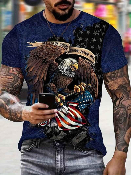 Stylish 3Sixty5 Apex Eagle statement men's tee featuring a bold eagle graphic on a casual top.