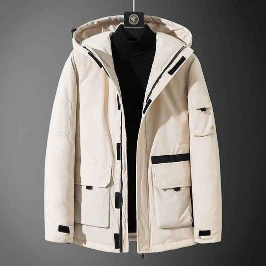 Stylish 3Sixty5 Campus Quest all-weather unisex coat in white, lightweight and waterproof top for versatile outdoor wear.