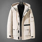 Stylish 3Sixty5 Campus Quest all-weather unisex coat in white, lightweight and waterproof top for versatile outdoor wear.