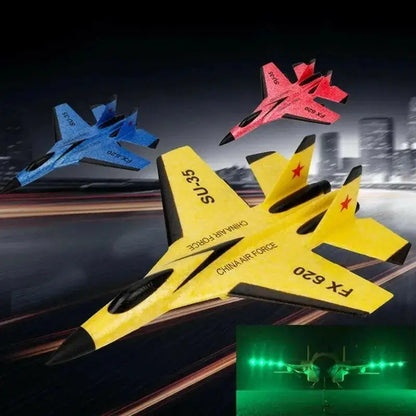 SU35 Remote Control Glider Aircraft FX620 FX820 2.4G with LED Lights