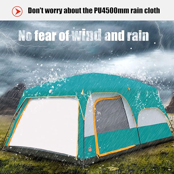 Clearance!!! Family Outdoor Camping Tent – Double Layer, Family Cabin Tent ECOTREK