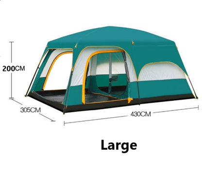 Clearance!!! Family Outdoor Camping Tent – Double Layer, Family Cabin Tent ECOTREK