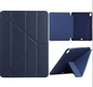 Black TechPlus iPad Air 4 10.9-inch ultra-slim smart case with trifold design and lightweight cover for protection and style.
