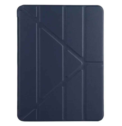 Black TechPlus ultra slim smart case for iPad Air 4, 10.9-inch, with trifold design and lightweight cover for protection and style.
