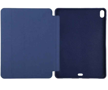 Black TechPlus iPad Air 4 10.9-inch ultra-slim smart case with trifold design, lightweight protective cover for tablet.