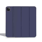 TechPlus black ultra-slim protective smart case for iPad Pro 11-inch 2nd, 3rd, and 4th generation, showing the closed cover on the device.