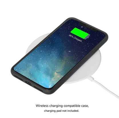 Black TechPlus iPhone 15 Pro wallet case with slim leather flip cover and card holder for convenient storage.