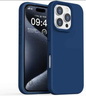 TechPlus silicone case for iPhone 16 Pro Max in black, blue, and red with soft, protective cover design.