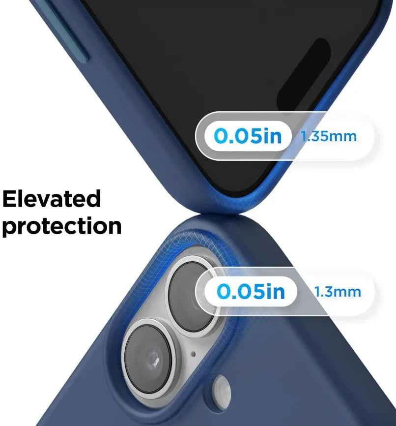 Black silicone case for iPhone 16 by TechPlus, soft protective cover with smooth finish and precise cutouts.