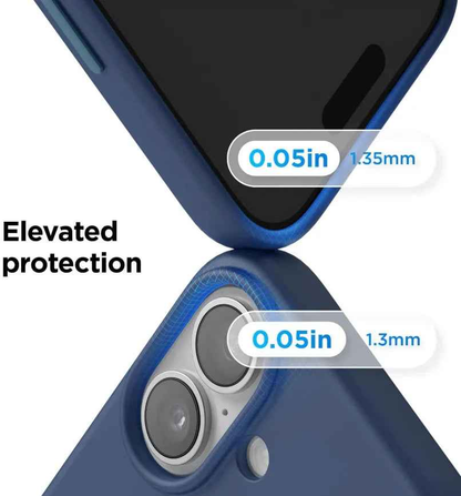 Black silicone case for iPhone 17 by TechPlus, soft protective cover with smooth texture and precise cutouts.