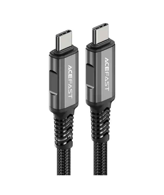 Techplus ACEFAST 240W USB-C to USB-C cable showcasing a durable, high-power PD charging cable with reinforced connectors.