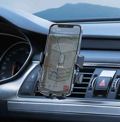Techplus CA86 car air vent phone holder with strong grip, universal mount, and adjustable design for secure smartphone placement.