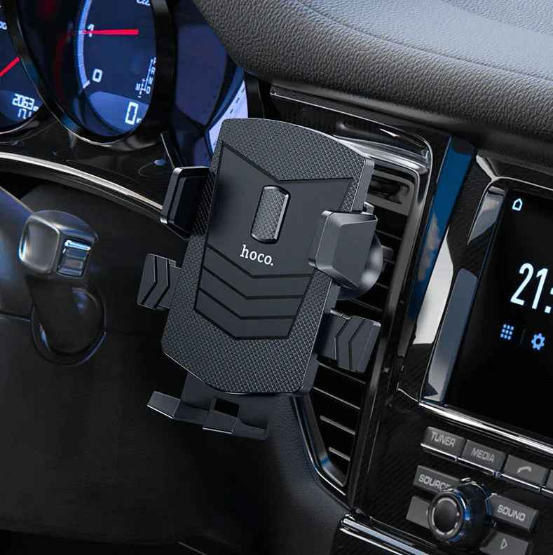 Techplus CA86 car air vent phone holder with strong grip, universal mount for secure smartphone placement in vehicle air vents.