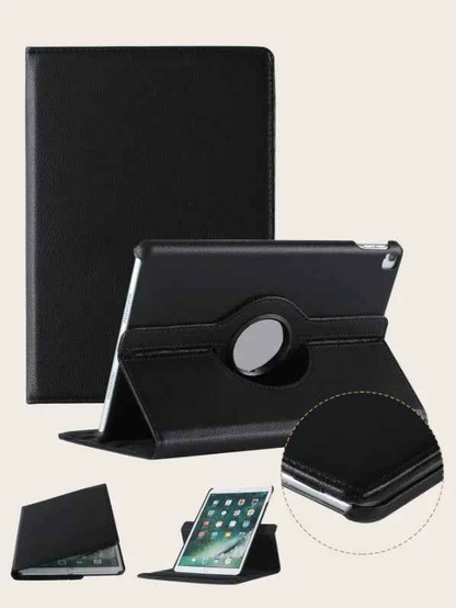 Techplus iPad Pro 10.5 rotating case with 360° protection and adjustable stand, shown on a white background.