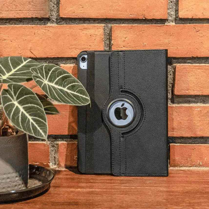 Techplus iPad Pro 10.5 rotating case with 360° protective cover, featuring adjustable stand and durable design.