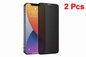 TechPlus iPhone 13 Pro glass privacy screen protector 2-pack showing front view with screen protection and packaging.