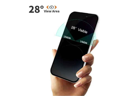 Techplus iPhone 13 Pro glass privacy screen protector 2-pack, clear anti-spy film for screen privacy and protection.