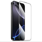 Techplus iPhone 14 glass screen protector showing clear, edge-to-edge coverage on an iPhone 14 display.
