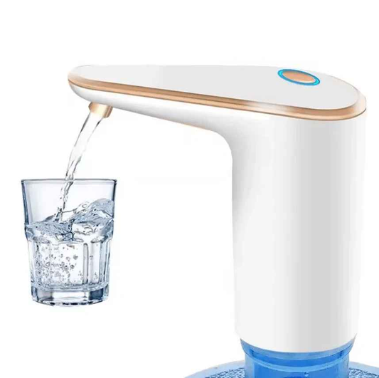 Techplus portable USB rechargeable water bottle dispenser pump with a sleek design and easy-to-use operation.