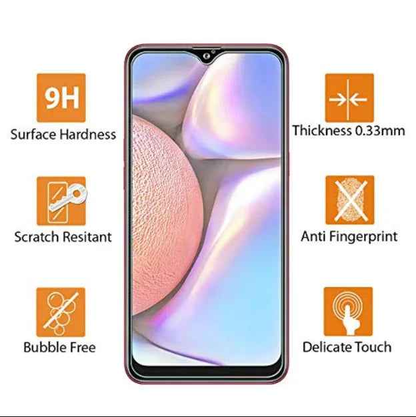 Samsung Galaxy A04 tempered glass screen protector by techplus with 9H hardness for durable device protection