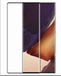 Samsung Galaxy S20 Ultra full screen curved tempered glass protector by TechPlus, showing a clear, edge-to-edge screen coverage.