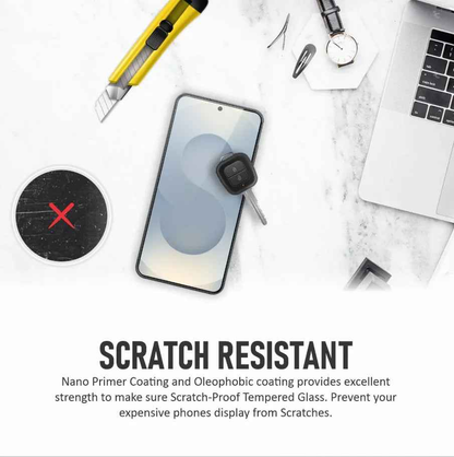 TechPlus Samsung Galaxy S20 Ultra full-screen curved tempered glass protector on device displaying clear, edge-to-edge screen coverage.