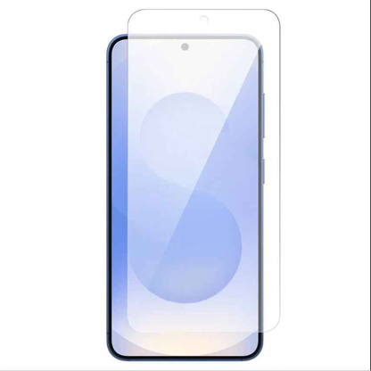 Clear tempered glass screen protector for Samsung Galaxy S24 Plus by TechPlus, with 9H hardness for durable screen protection.