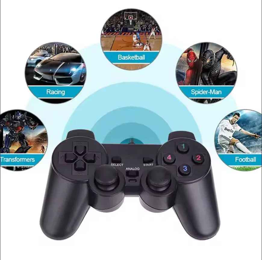 Techplus USB wired gaming controller for PC and laptop, featuring ergonomic design and standard gamepad buttons for Windows gaming.