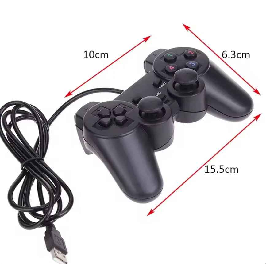 Techplus USB wired gaming controller for PC and laptop, featuring standard gamepad design with buttons and thumbsticks for Windows gaming.