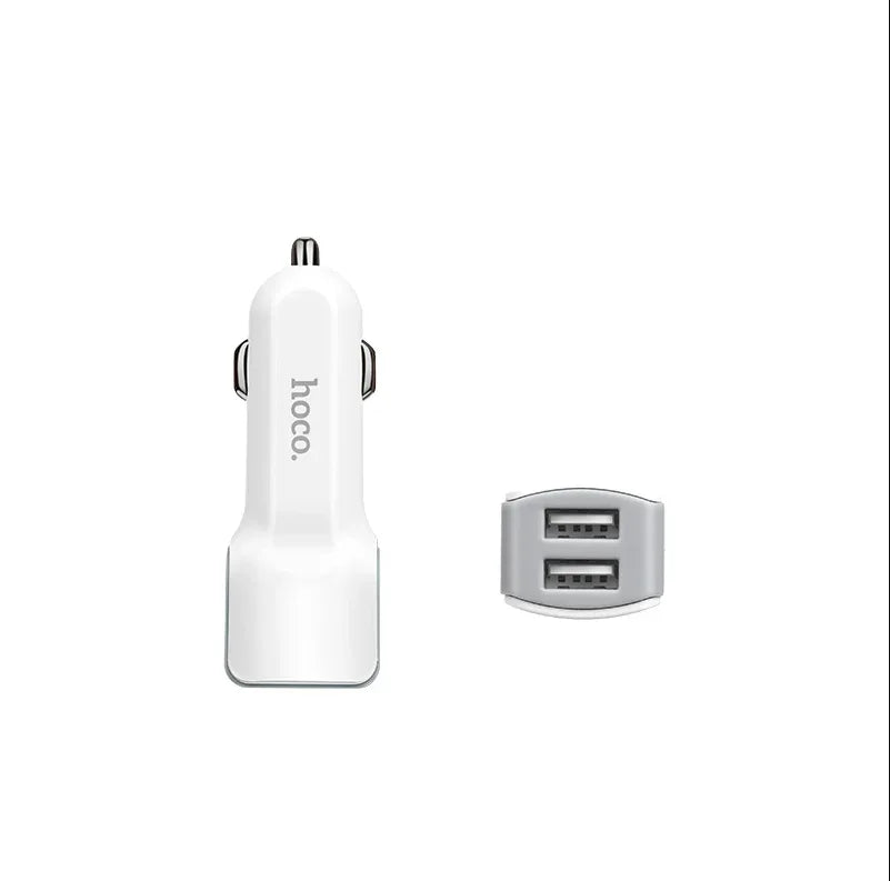 Techplus Z23 dual USB car charger with 2.4A fast charging, compact in-car power adapter with two USB ports.