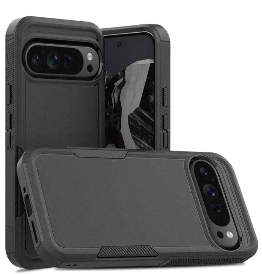 Techplus Google Pixel 10 Pro XL dual-layer armor hard phone case showing rugged design and protective features for mobile phones.