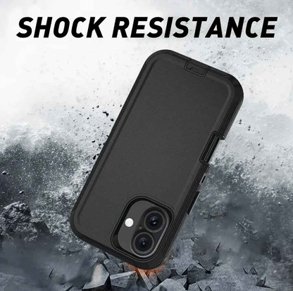 TechPlus iPhone 16 heavy-duty shockproof mobile phone case with reinforced edges and durable design for protection.
