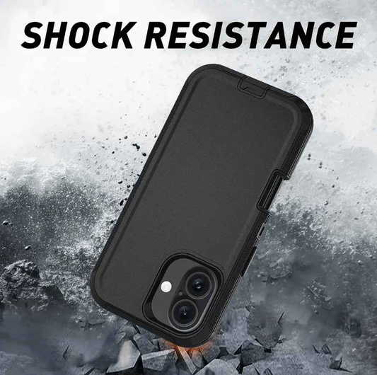 TechPlus iPhone 16 heavy-duty shockproof mobile phone case with reinforced edges and durable design for protection.