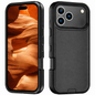 Techplus iPhone 17 Pro triple layer armor hard case, durable mobile phone cover with reinforced protection and sleek design.