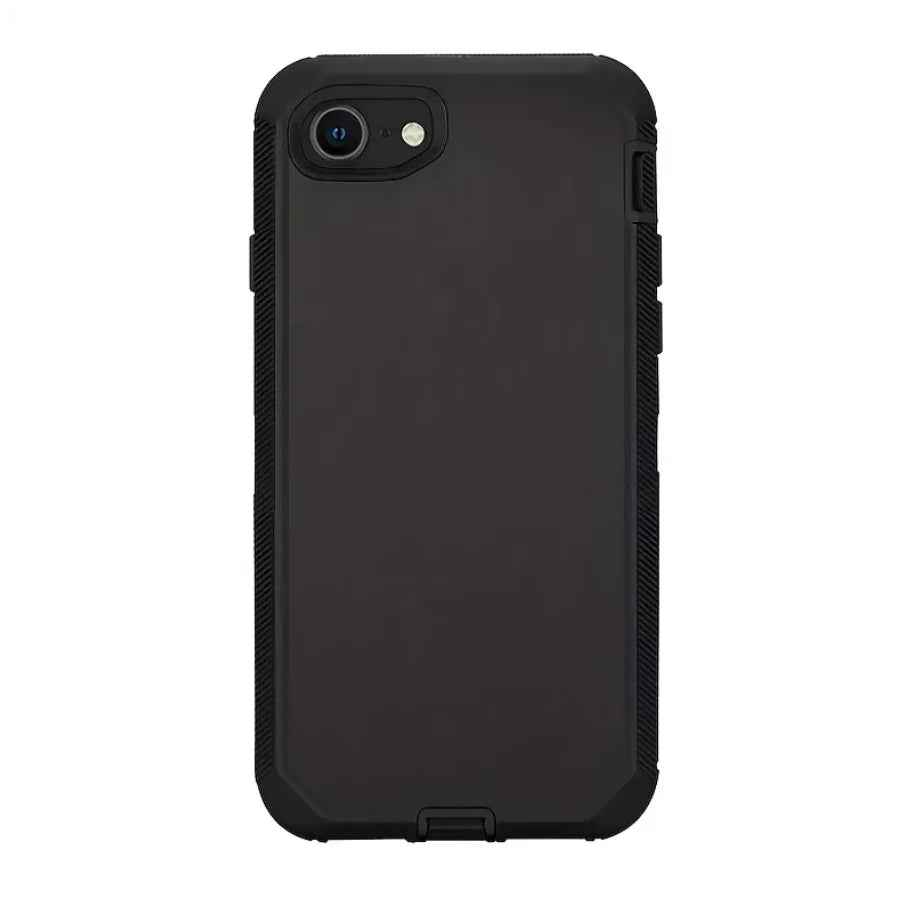Techplus iPhone 6 triple layer armor hard case showing durable black design with textured surface and reinforced edges.