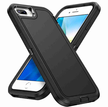 Techplus iPhone 7 Plus triple layer armor hard phone case with rugged design and shock absorption for protection.