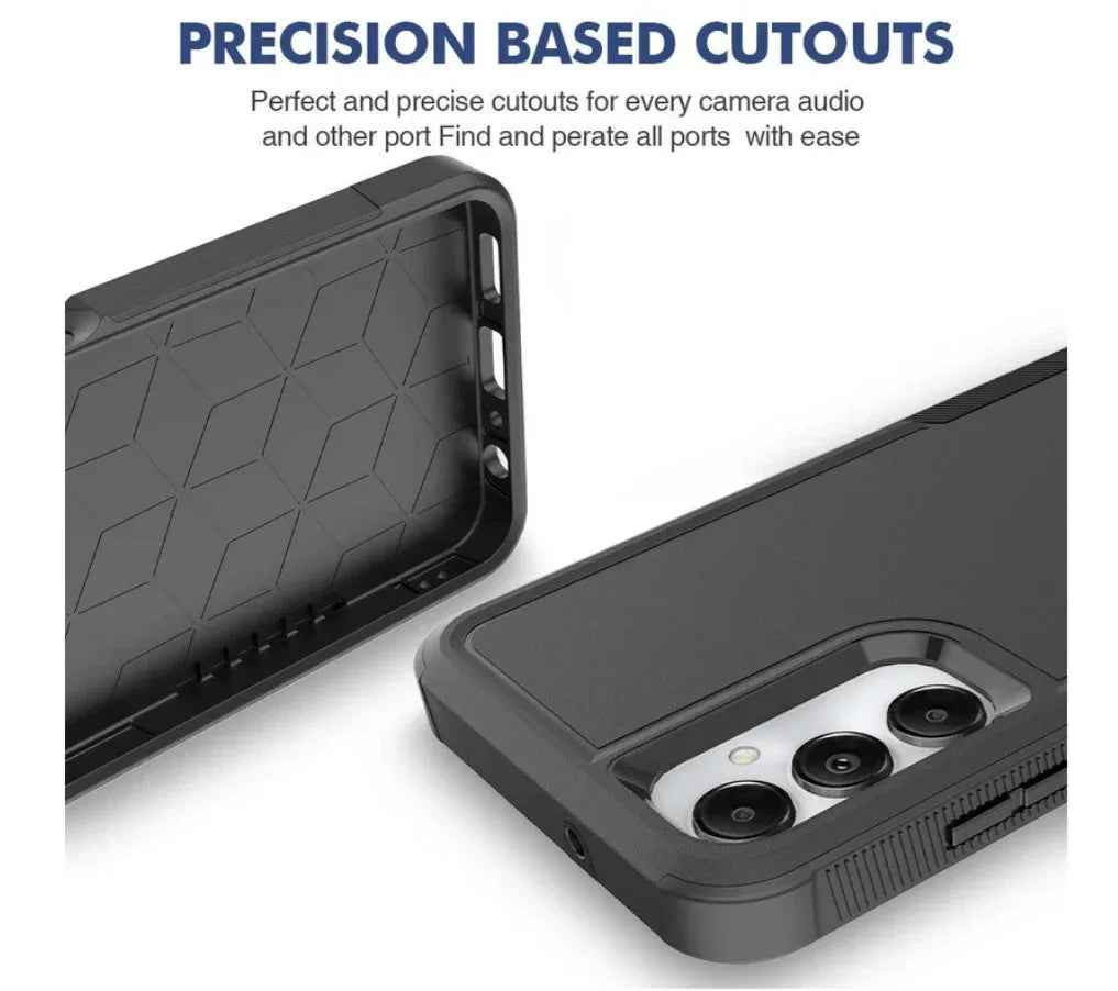 TechPlus Samsung Galaxy A05s dual-layer armor hard case, rugged mobile phone cover with protective design.