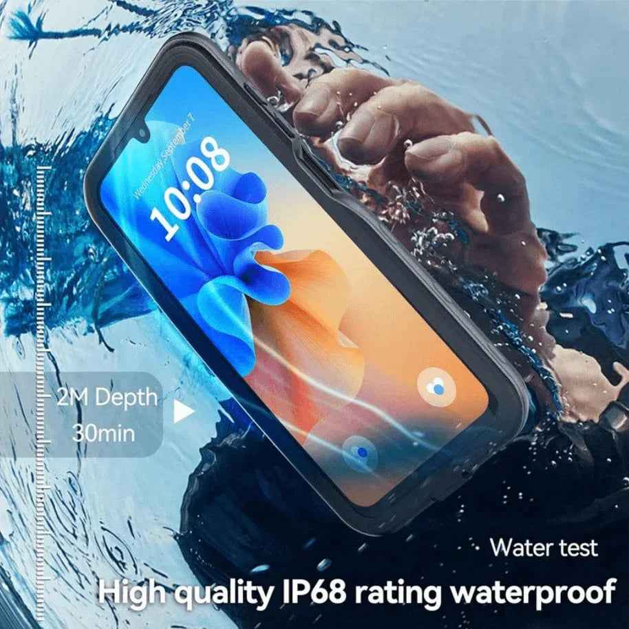 Techplus Samsung Galaxy A26 5G waterproof mobile phone case in red pepper color with full protection and durable design.