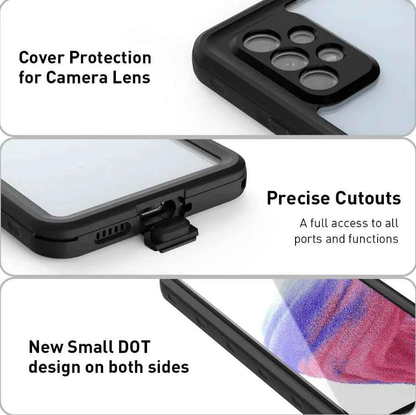 Techplus Samsung Galaxy A53 5G waterproof phone case in red pepper color offering full protection and durability.
