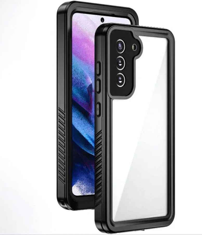 Techplus Redpepper Samsung S22 Plus waterproof shockproof full cover mobile phone case showing rugged design and secure fit.