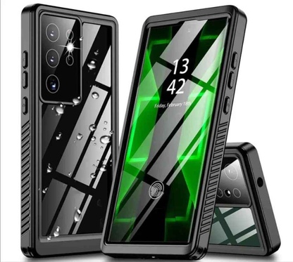 Techplus Redpepper waterproof case for Samsung S23 Ultra, full protection mobile phone case with durable design.