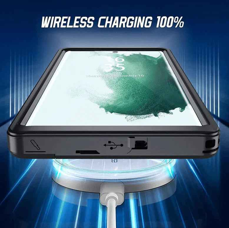 Techplus Redpepper waterproof phone case for Samsung S25 Ultra, durable mobile phone case with waterproof protection.