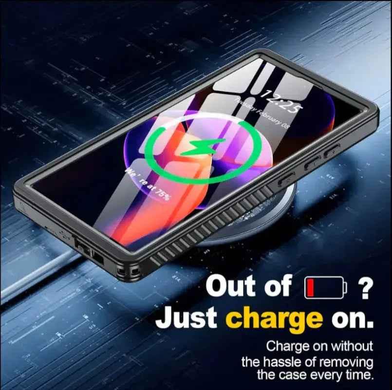Techplus waterproof case cover for Samsung Galaxy S23 FE, providing durable protection for mobile phones.