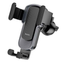 Techplus Hoco CA103 gravity car air vent phone holder with automatic clamp for 4.5 to 7-inch smartphones, mounted on car air vent.