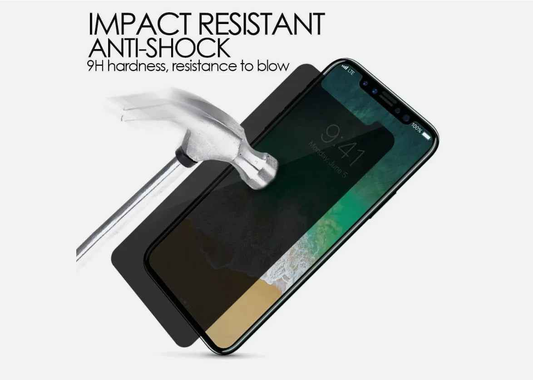techplus iPhone 11 Pro Max privacy tempered glass screen protector with 9H anti-spy privacy filter for screen security.