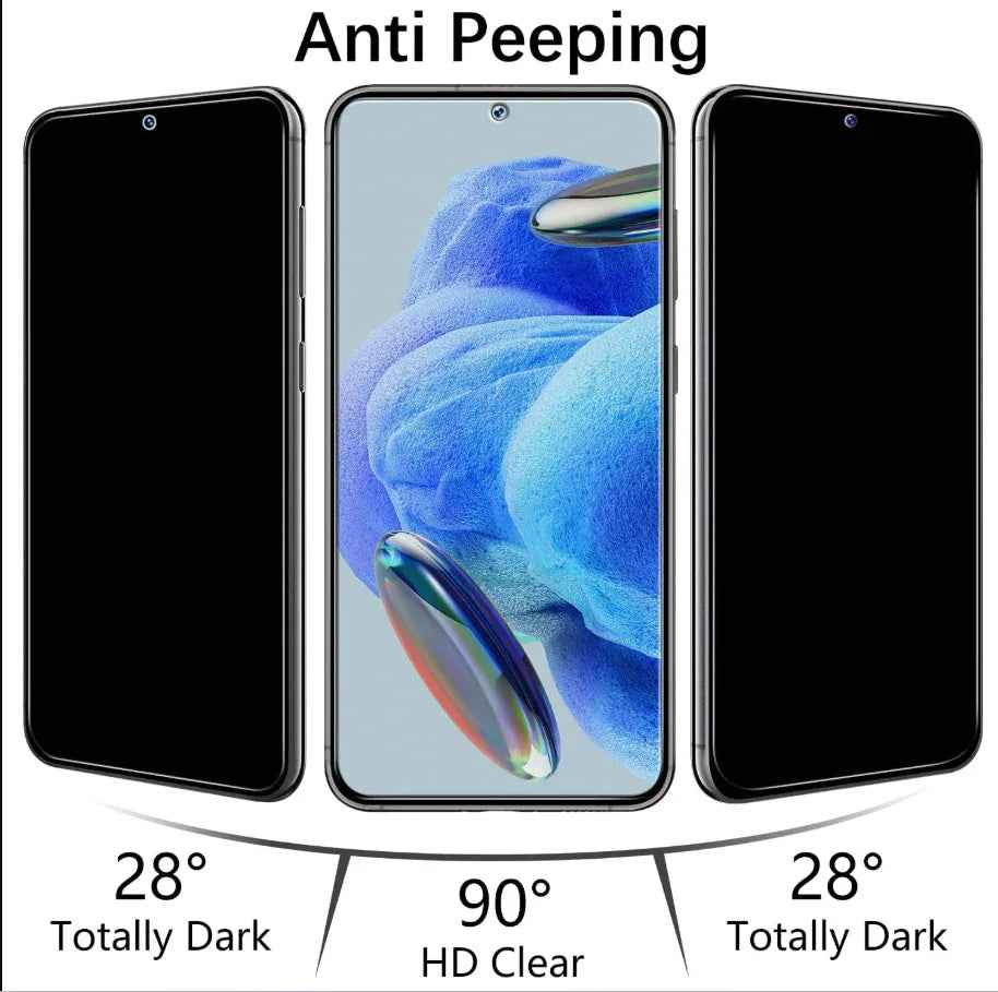 Samsung Galaxy S25 Ultra privacy screen protector by TechPlus, clear glass filter to protect screen privacy.