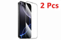 Techplus iPhone 16e glass screen protector 2-pack, durable clear protective covers for iPhone screens.